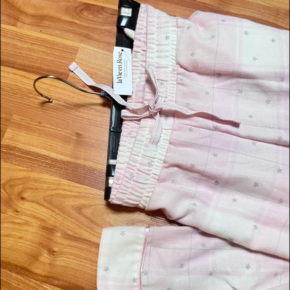 New | La Vie En Rose | PJ Bottoms | Pink | Made From 100% Recyclable Paper - Picture 5 of 7